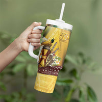 Papua New Guinea Tumbler With Handle 50 Years Of Independence - Polynesian Pride