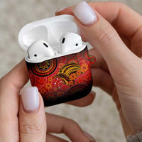 Papua New Guinea AirPods Case Birds Of Paradise With Aboriginal Pattern - Polynesian Pride