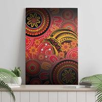 Papua New Guinea Canvas Wall Art Birds Of Paradise With Aboriginal Pattern LT05 - Polynesian Pride