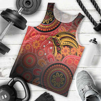 Papua New Guinea Men Tank Top Birds Of Paradise With Aboriginal Pattern LT05 - Polynesian Pride