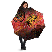 Papua New Guinea Umbrella Birds Of Paradise With Aboriginal Pattern - Polynesian Pride