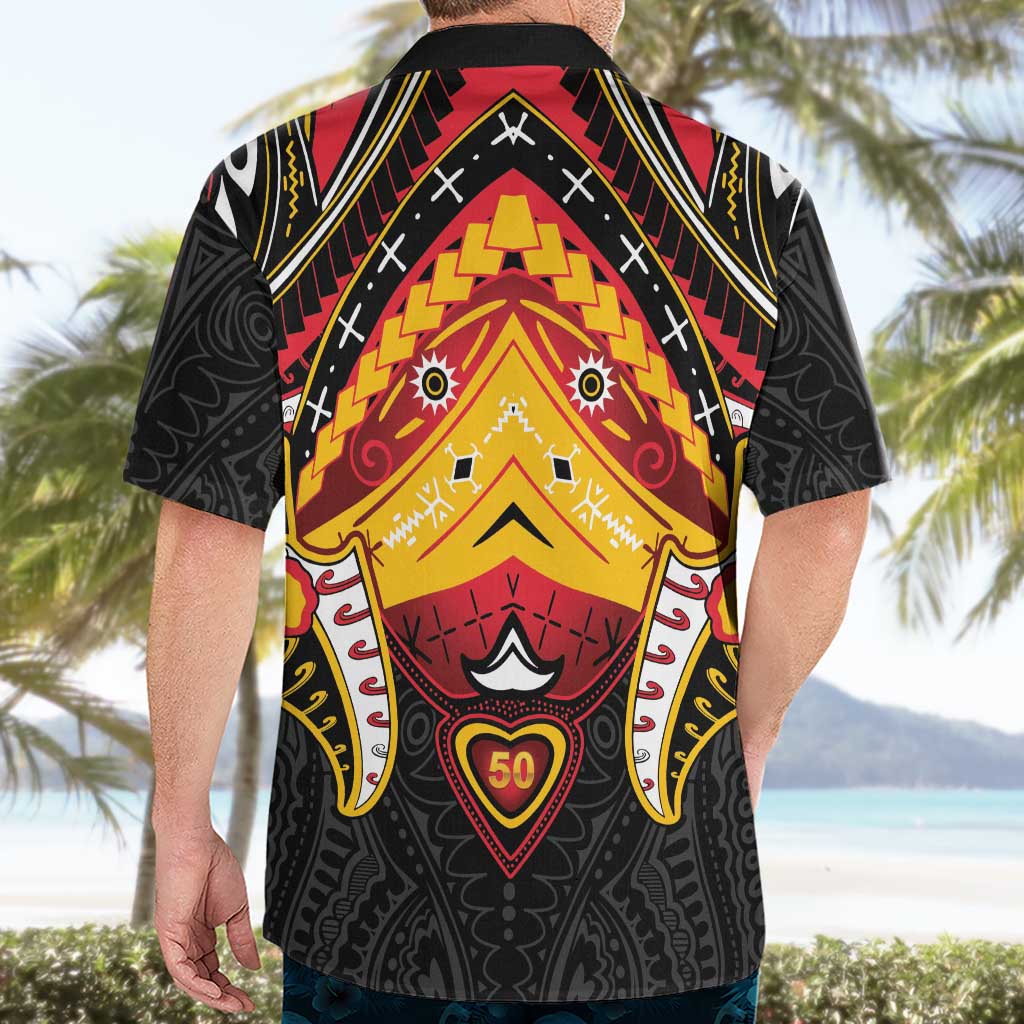 Papua New Guinea Independence Day Hawaiian Shirt Tribal Mask LT05 - Polynesian Pride