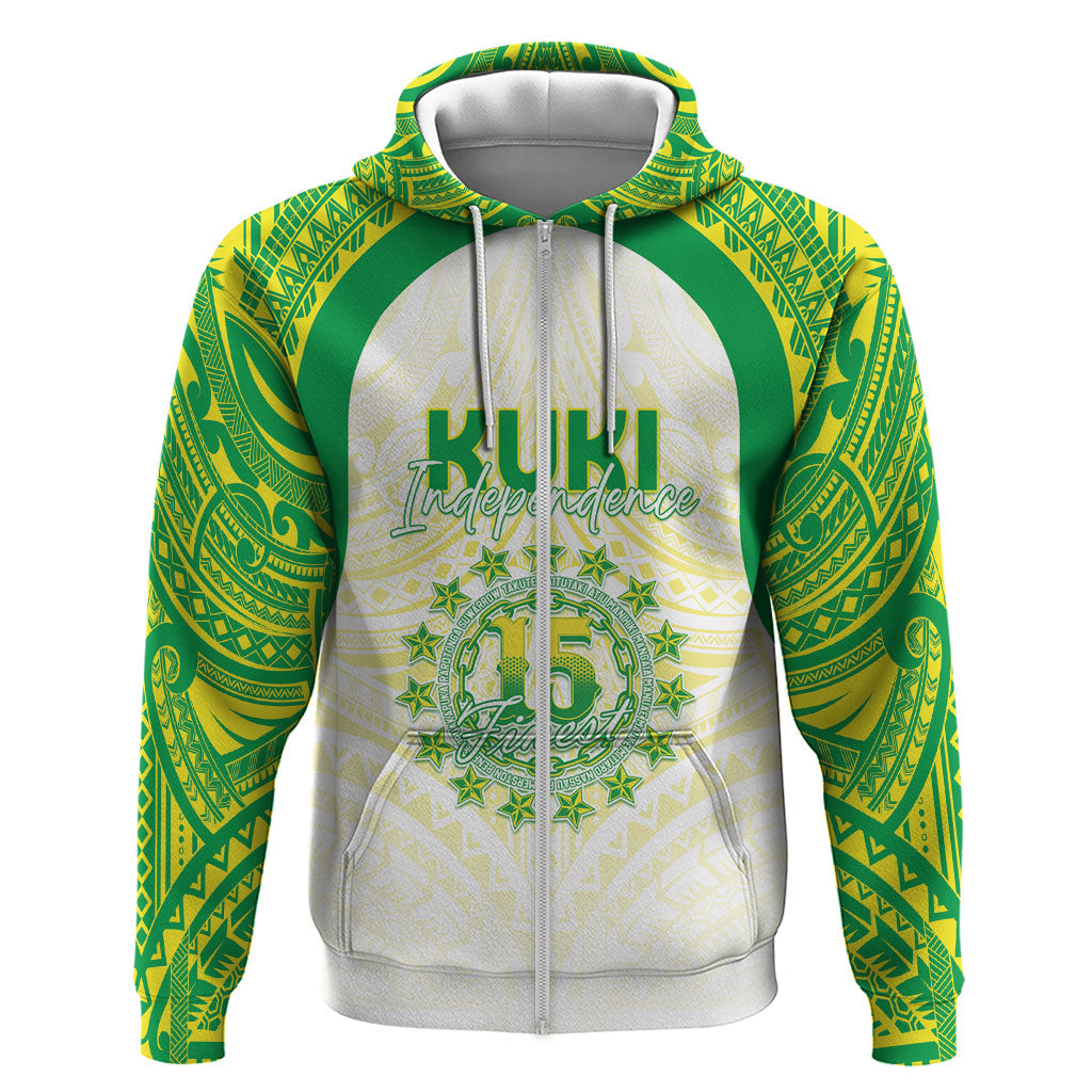 Kuki Independence 2026 Hoodie Cook Islands 15 Finest White Version