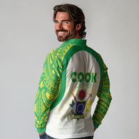 Kuki Independence 2026 Long Sleeve Polo Shirt Cook Islands 15 Finest White Version
