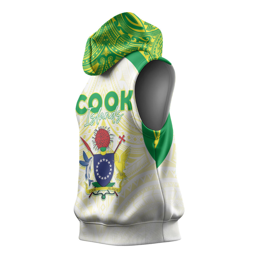 Kuki Independence 2026 Sleeveless Hoodie Cook Islands 15 Finest White Version
