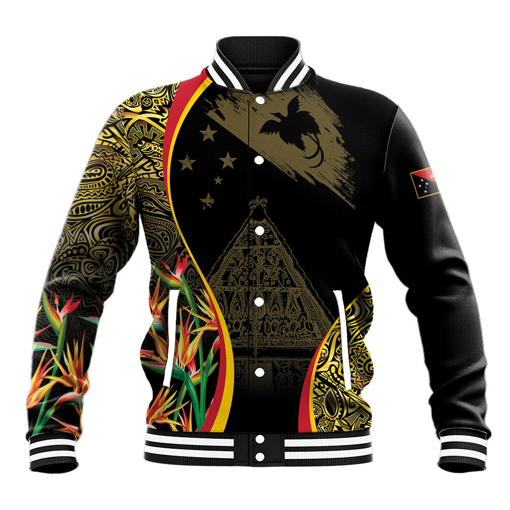 Papua New Guinea Hapi De Bilong Indipendens Baseball Jacket Special Style LT05 Unisex Black - Polynesian Pride