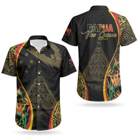 Papua New Guinea Hapi De Bilong Indipendens Couples Matching Off The Shoulder Long Sleeve Dress and Hawaiian Shirt Special Style LT05 - Polynesian Pride