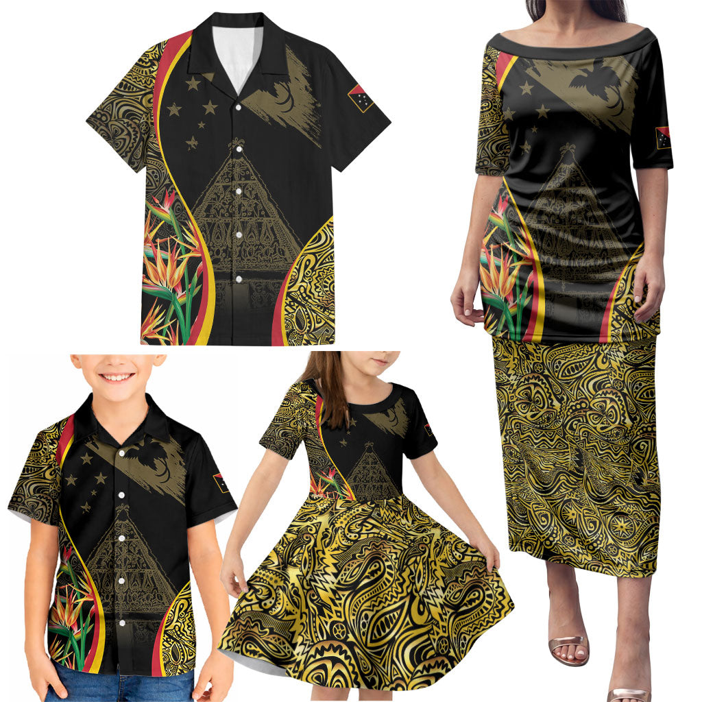 Papua New Guinea Hapi De Bilong Indipendens Family Matching Puletasi and Hawaiian Shirt Special Style LT05 - Polynesian Pride