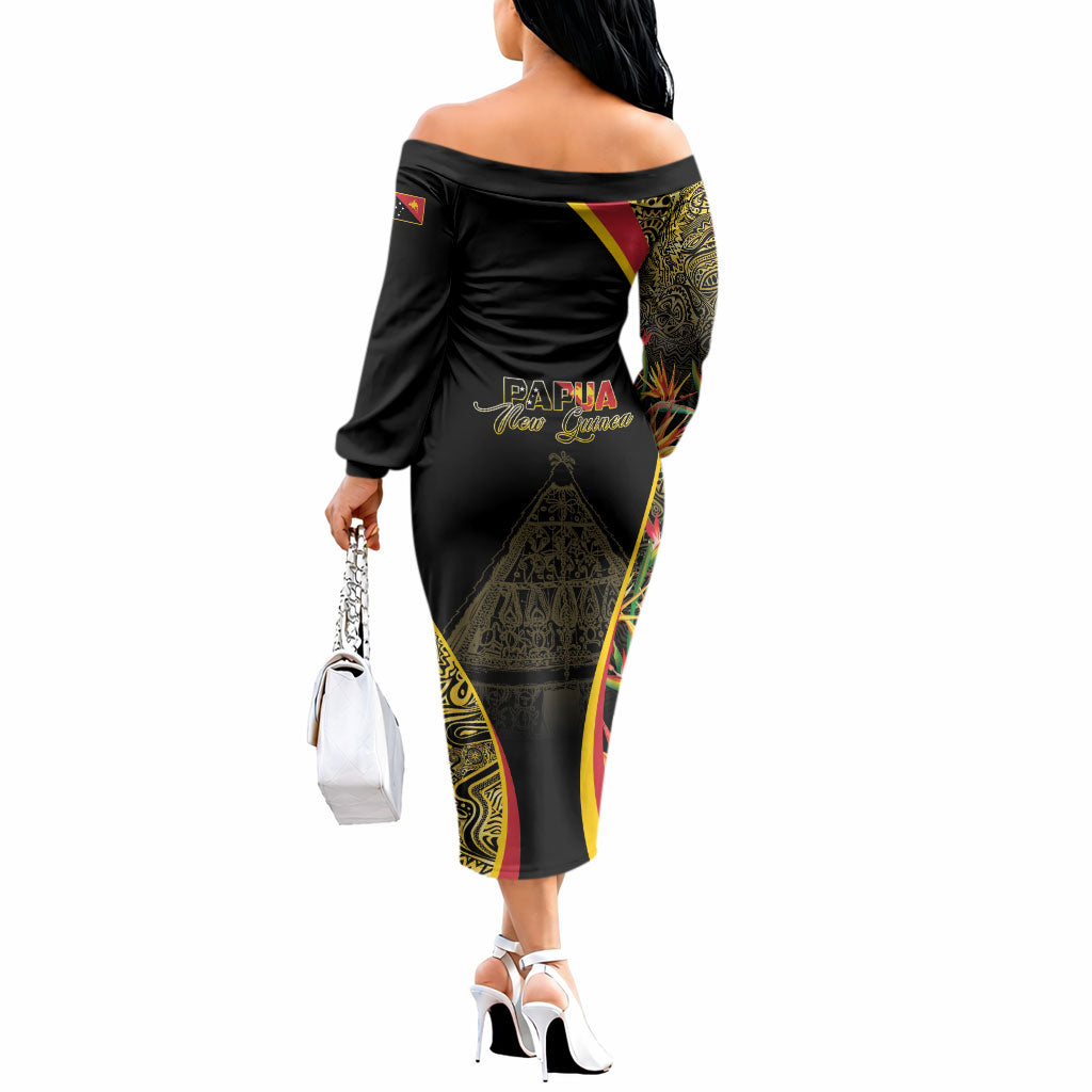 Papua New Guinea Hapi De Bilong Indipendens Off The Shoulder Long Sleeve Dress Special Style