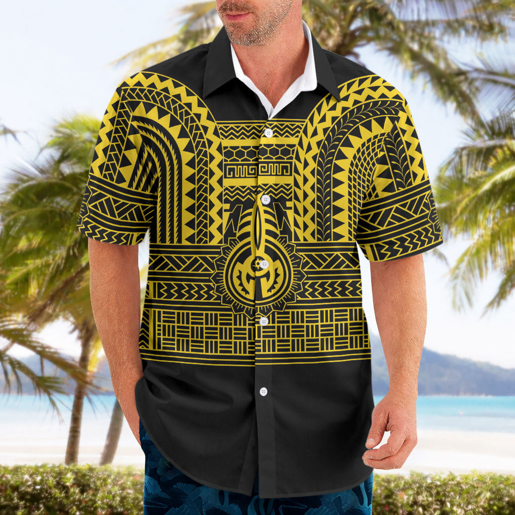 Philippines Filipinos Hawaiian Shirt Igorot Tribal Pattern Black