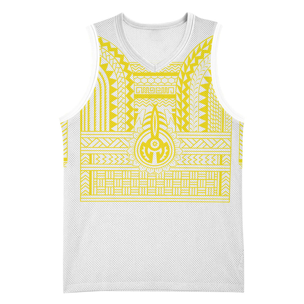 Philippines Filipinos Basketball Jersey Igorot Tribal Pattern White LT05 Unisex White - Polynesian Pride