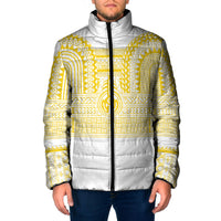 Philippines Filipinos Padded Jacket Igorot Tribal Pattern White
