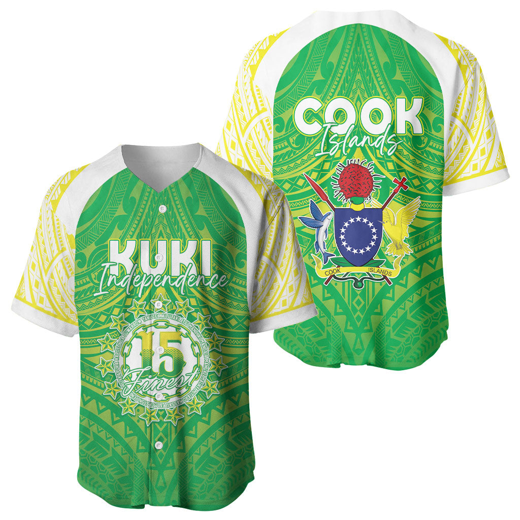 Kuki Independence 2026 Baseball Jersey Cook Islands 15 Finest Green Version