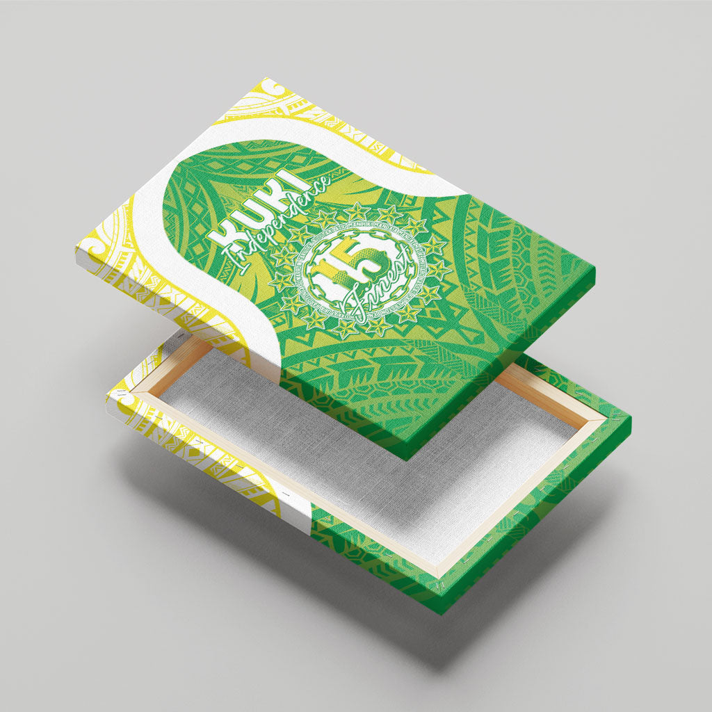 Kuki Independence 2026 Canvas Wall Art Cook Islands 15 Finest Green Version