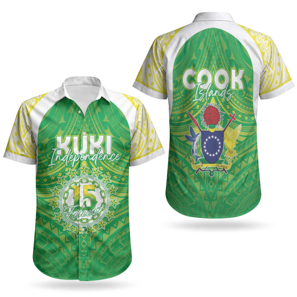 Kuki Independence 2026 Couples Matching Long Sleeve Bodycon Dress and Hawaiian Shirt Cook Islands 15 Finest Green Version