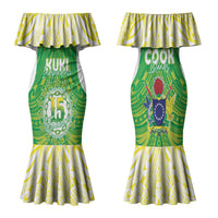 Kuki Independence 2026 Family Matching Mermaid Dress and Hawaiian Shirt Cook Islands 15 Finest Green Version