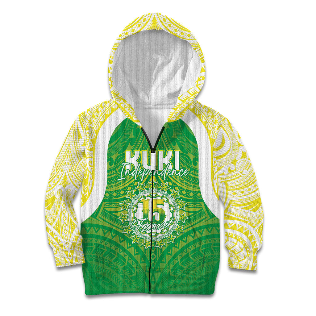 Kuki Independence 2026 Kid Hoodie Cook Islands 15 Finest Green Version
