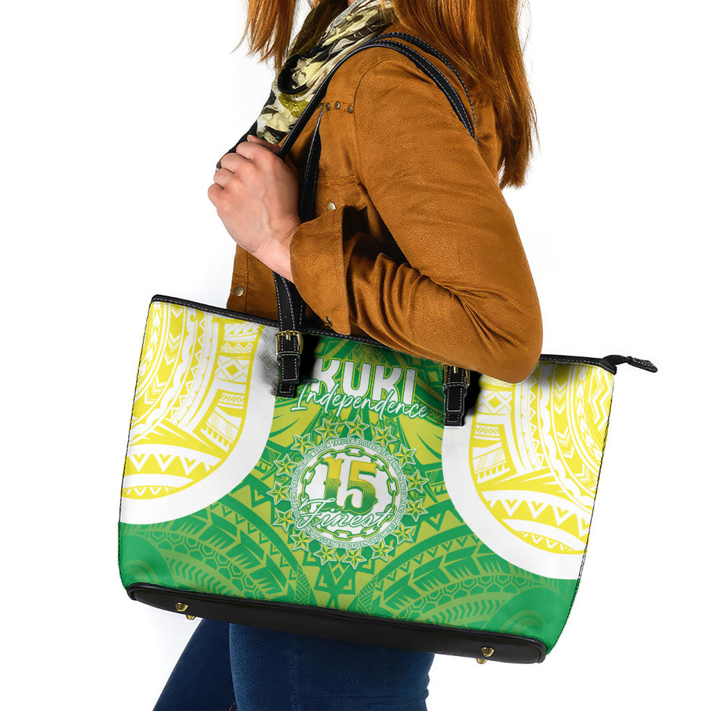Kuki Independence 2026 Leather Tote Bag Cook Islands 15 Finest Green Version
