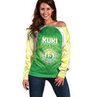 Kuki Independence 2026 Off Shoulder Sweater Cook Islands 15 Finest Green Version