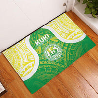 Kuki Independence 2026 Rubber Doormat Cook Islands 15 Finest Green Version