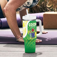 Kuki Independence 2026 Tumbler With Handle Cook Islands 15 Finest Green Version