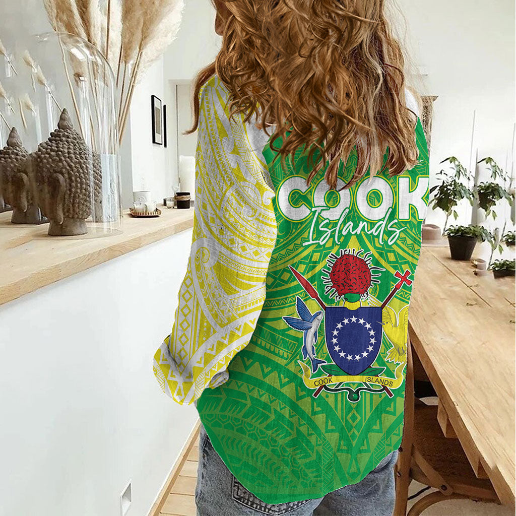 Kuki Independence 2026 Women Casual Shirt Cook Islands 15 Finest Green Version