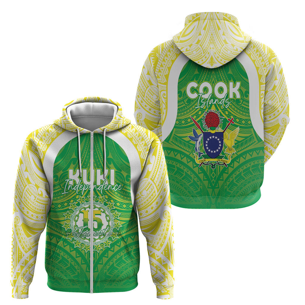 Kuki Independence 2026 Zip Hoodie Cook Islands 15 Finest Green Version