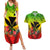 Personalized Hawaii Couples Matching Summer Maxi Dress and Hawaiian Shirt Kakau Kanaka Maoli With Hibiscus Flowers LT05 Reggae - Polynesian Pride