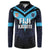 Custom Fiji Kaiviti Rugby Button Sweatshirt Fiji Tapa Pattern