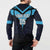 Custom Fiji Kaiviti Rugby Button Sweatshirt Fiji Tapa Pattern