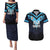 Custom Fiji Kaiviti Rugby Couples Matching Puletasi and Hawaiian Shirt Fiji Tapa Pattern