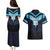 Custom Fiji Kaiviti Rugby Couples Matching Puletasi and Hawaiian Shirt Fiji Tapa Pattern