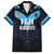 Custom Fiji Kaiviti Rugby Family Matching Long Sleeve Bodycon Dress and Hawaiian Shirt Fiji Tapa Pattern