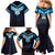 Custom Fiji Kaiviti Rugby Family Matching Mermaid Dress and Hawaiian Shirt Fiji Tapa Pattern