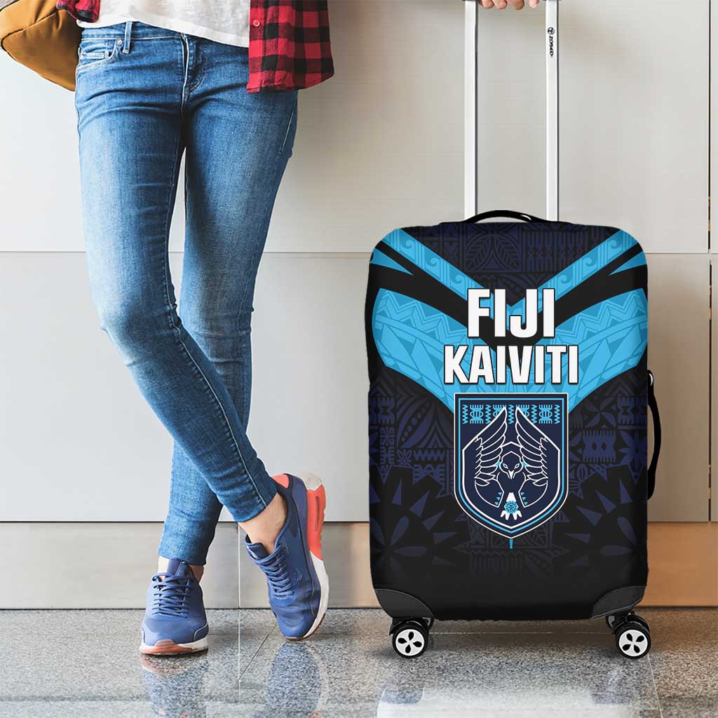 Fiji Kaiviti Rugby Luggage Cover Fiji Tapa Pattern