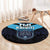 Fiji Kaiviti Rugby Round Carpet Fiji Tapa Pattern