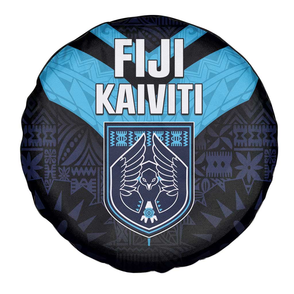 Fiji Kaiviti Rugby Spare Tire Cover Fiji Tapa Pattern