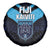 Fiji Kaiviti Rugby Spare Tire Cover Fiji Tapa Pattern