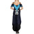 Custom Fiji Kaiviti Rugby Summer Maxi Dress Fiji Tapa Pattern