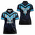 Custom Fiji Kaiviti Rugby Women Polo Shirt Fiji Tapa Pattern