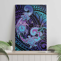 Hawaii Makahiki Turtle Canvas Wall Art Spiral Polynesian Tattoo LT05 - Polynesian Pride