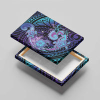 Hawaii Makahiki Turtle Canvas Wall Art Spiral Polynesian Tattoo LT05 - Polynesian Pride