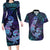 Hawaii Makahiki Turtle Couples Matching Long Sleeve Bodycon Dress and Hawaiian Shirt Spiral Polynesian Tattoo