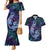 Hawaii Makahiki Turtle Couples Matching Mermaid Dress and Hawaiian Shirt Spiral Polynesian Tattoo