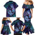 Hawaii Makahiki Turtle Family Matching Mermaid Dress and Hawaiian Shirt Spiral Polynesian Tattoo