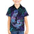 Hawaii Makahiki Turtle Family Matching Off Shoulder Short Dress and Hawaiian Shirt Spiral Polynesian Tattoo