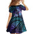 Hawaii Makahiki Turtle Family Matching Short Sleeve Bodycon Dress and Hawaiian Shirt Spiral Polynesian Tattoo