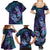 Hawaii Makahiki Turtle Family Matching Summer Maxi Dress and Hawaiian Shirt Spiral Polynesian Tattoo