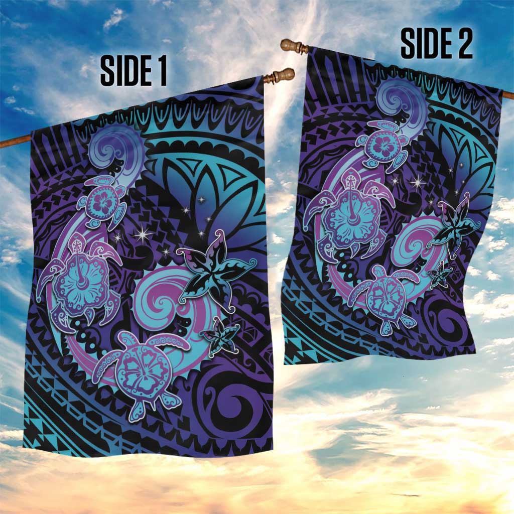 Hawaii Makahiki Turtle Garden Flag Spiral Polynesian Tattoo LT05 - Polynesian Pride