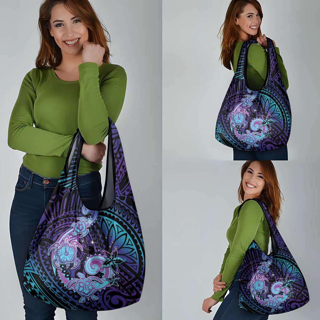 Hawaii Makahiki Turtle Grocery Bag Spiral Polynesian Tattoo LT05 - Polynesian Pride